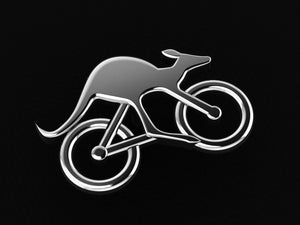 Cycling Skippy Lapel Pin-Sterling Silver